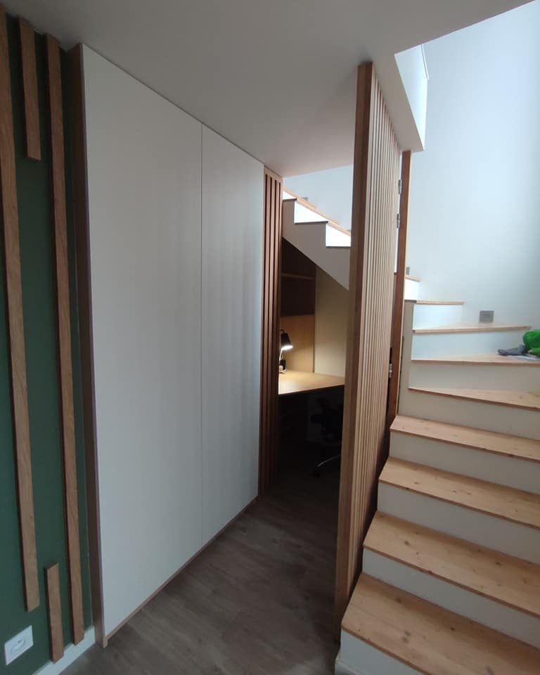 amenagement bois sous escalier sur mesure treillieres fb creation bois amenagement bois sous escalier sur mesure treillieres fb creation bois